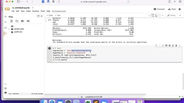 Use Google Colab to Run Regressions w/ Python (2, cps08.xlsx) смотреть онлайн