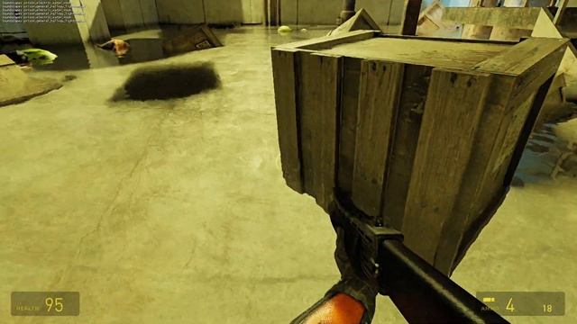 Half-Life 2 with real-time, path-traced refraction. смотреть онлайн