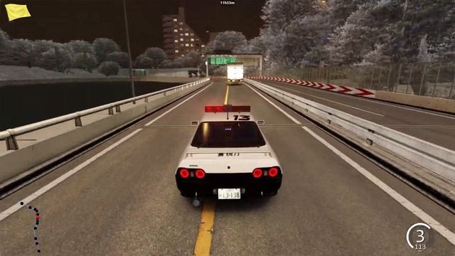 Thrilling Nissan Skyline R33 Night Patrol - Assetto Corsa | Thrustmaster TX Gameplay смотреть онлайн