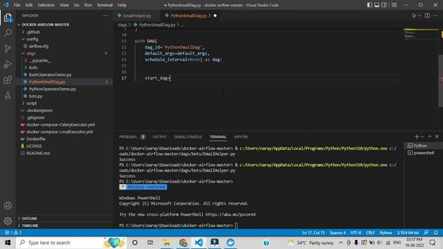 Python Automation | Send Email Using Apache Airflow Python Operator - Part 10 смотреть онлайн
