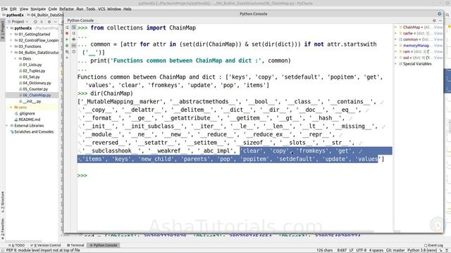 Python ChainMap смотреть онлайн