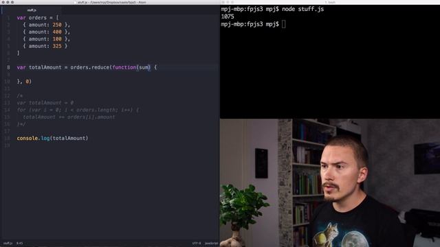 Reduce basics - Part 3 of Functional Programming in JavaScript смотреть онлайн