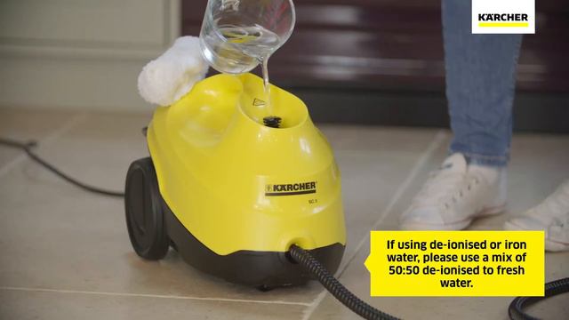 How do I refill my Karcher SC 3 EasyFix steam cleaner? смотреть онлайн