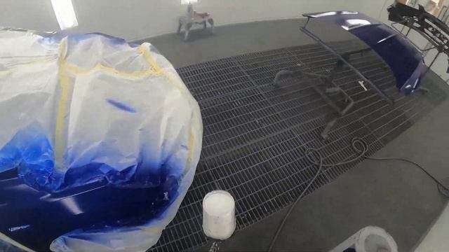 Spraying Blue Metallic With Budget Friendly Paint Gun Kiwami4 смотреть онлайн