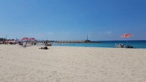 Едем на пляж в Ашкелон (Средиземное море, Израиль, октябрь 2017)