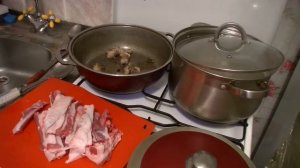 Очень вкусная тушеная картошка с бараньими ребрами