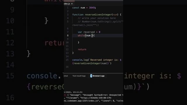 Two ways to reverse a number in JavaScript. смотреть онлайн
