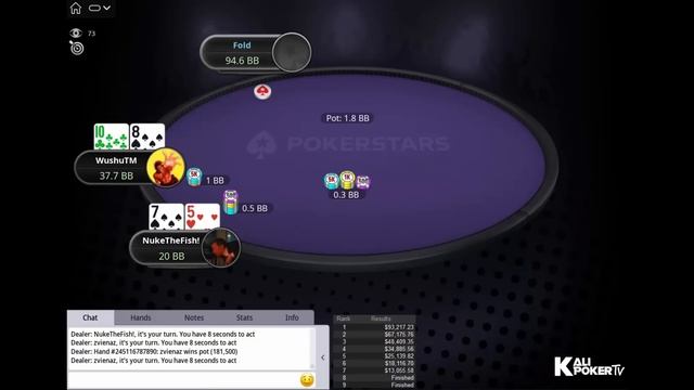 Titans Event $5,200 NLHE 30-07-2023 Lena900 | bencb789 | WushuTM - Final Table Replay смотреть онлайн