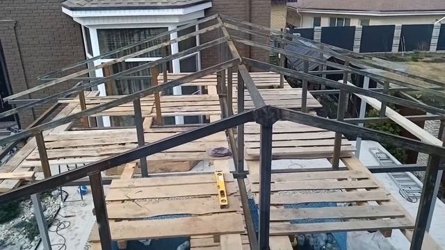 #Крытый павильон для бассейна из профтрубы/Капитальная конструкция для укрытия бассейна/Самара смотреть онлайн