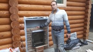 Отделка парной в срубе.