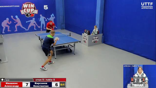 12:30 Ивашкин Александр 0-3 Кирсанов Константин cтол 5 ЮГ-2 22.09.21 смотреть онлайн