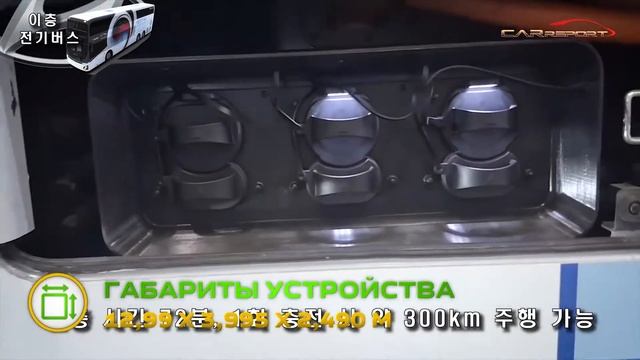 Корейский двухэтажный электробус Hyundai смотреть онлайн