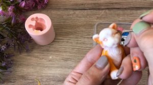 Букетный тигренок. Заливка мылом. Мыловарение. Ох уж эти полоски. Рисуем на мыле.