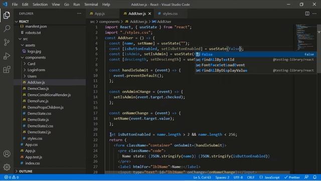 [16] React JS | Form Validation смотреть онлайн