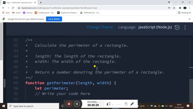 DAY 1 - ARITHMETIC OPERATORS || 10 DAYS OF JAVASCRIPT || HACKERRANK SOLUTION смотреть онлайн