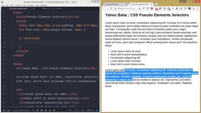 CSS Pseudo Element Selectors Tutorial in Hindi/Urdu смотреть онлайн
