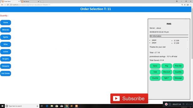 Restaurant Management System created using PHP - Demo ( POS System ) смотреть онлайн