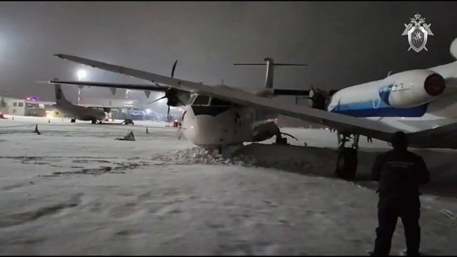 ATR-72 столкнулся с Як-40 в аэропорту Сургута