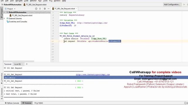 Robot Framework - API Testing - Validate Response (Status code) смотреть онлайн