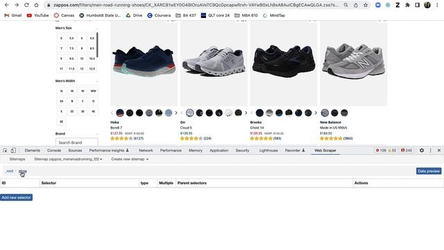 BA 322 | Scrape Data from Zappos Using "Web Scraper" - free Google Add In смотреть онлайн