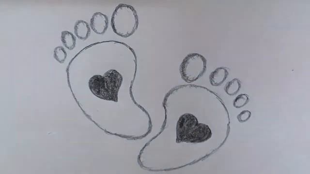 How to draw a Baby feet | Easy drawing | @TamilNewArt смотреть онлайн