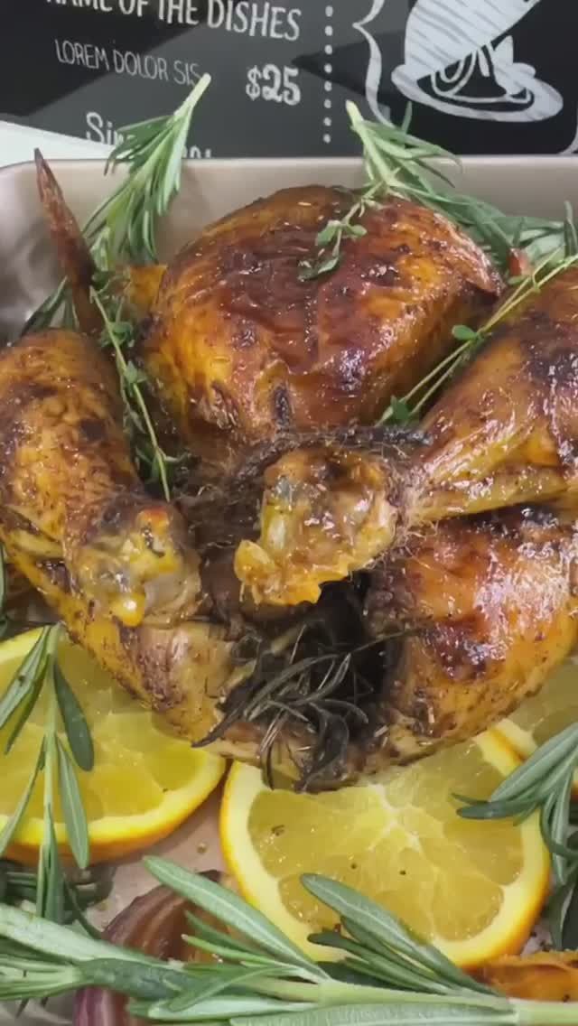 КУРИЦА, запеченная с АПЕЛЬСИНАМИ