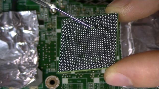 Замена видеочипа на ноутбуке феном (эксперимент) смотреть онлайн