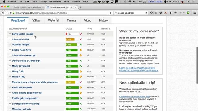 GTmetrix Speed Optimization (FREE TOOL)