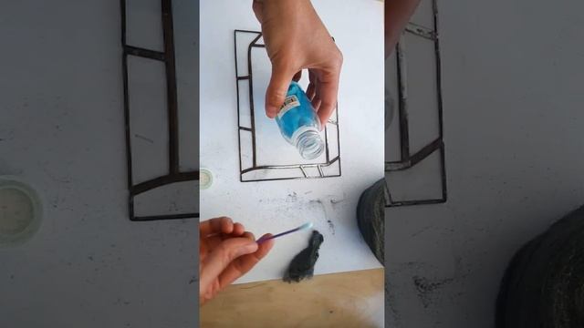 Металлическая вата и патинирование витража. Начинающим витражистам смотреть онлайн