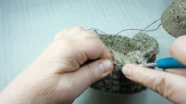 Узор шишечки крючком из джута -легко. смотреть онлайн