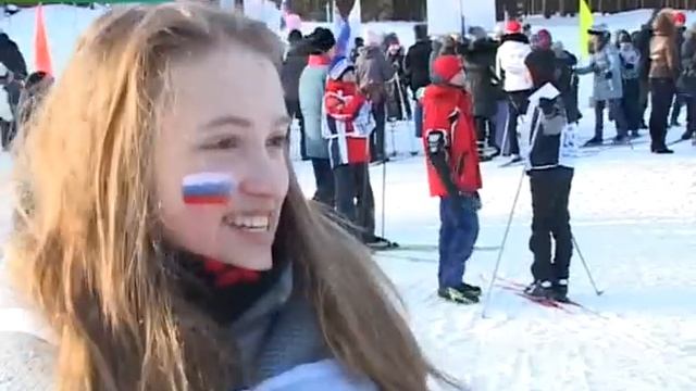 Лыжня России 2012 в Сосногорске смотреть онлайн
