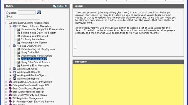 JD Edwards ( JDE ) - Navigation Training (E1 - 8.12/8.95) смотреть онлайн