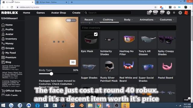 [ROBLOX] NEW Roblox UGC EPIC FACE item ( Many face combos ) смотреть онлайн