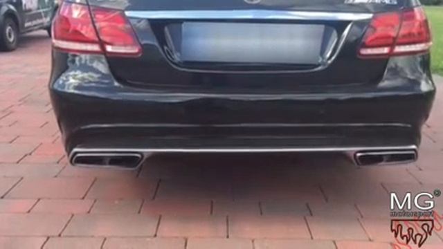 Mercedes E63 AMG (W212) w/ MGmotorsport.pl exhaust смотреть онлайн
