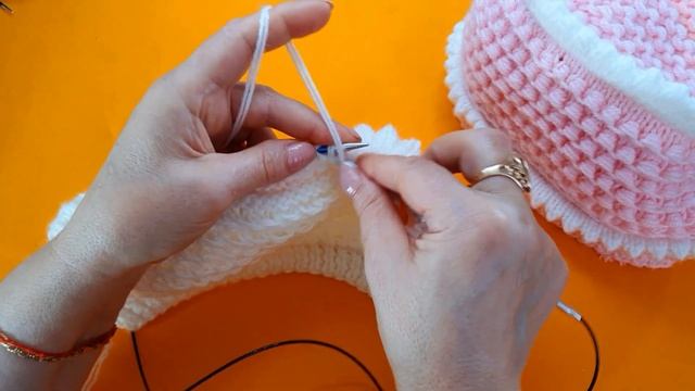 Шапочка-чепчик для Маленьких Принцесс!?Спицами (от 1 месяца до 3-ёх) смотреть онлайн