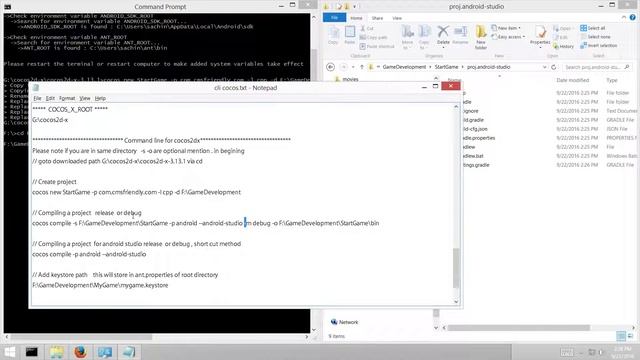 Setup cocos2d-x v3.13 Project and Compile for android studio in windows pc | in hindi смотреть онлайн