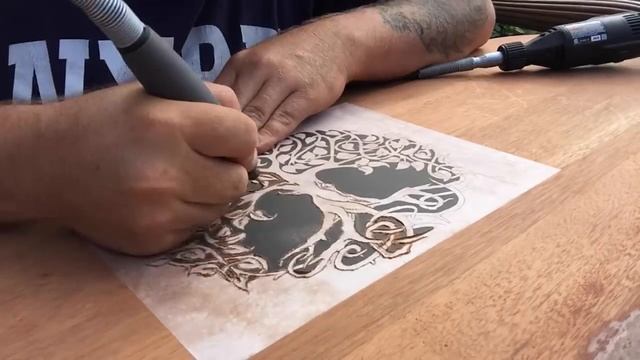 DREMEL WOOD CARVING PROJECT HEADBOARD PART 1 смотреть онлайн