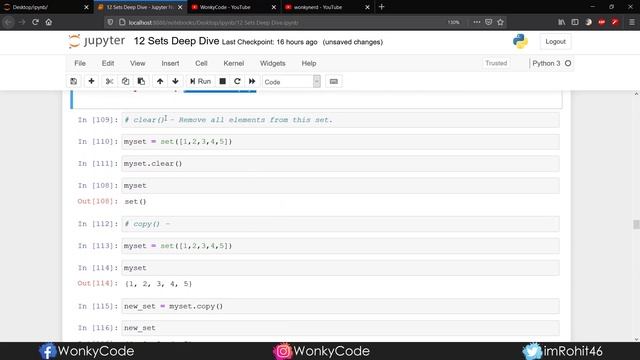 Sets in Python | Python Tutorials | Python for Data Science | Telugu смотреть онлайн