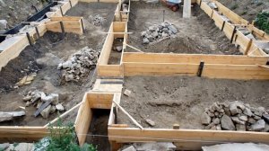 Фундамент ДОМА из ВАЛУНОВ и КАМНЕЙ - почти даром!