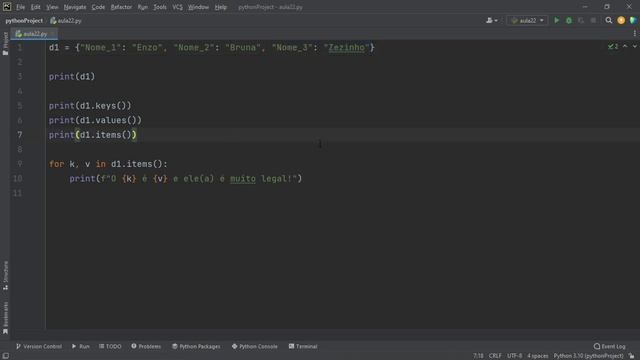 Curso de Python #21 - Dicionários e métodos importantes смотреть онлайн