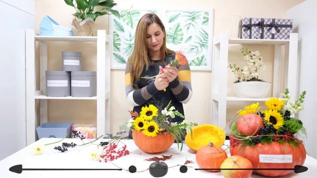 Flower Atelier Everyday Spring (Цветочная композиция в тыкве) смотреть онлайн