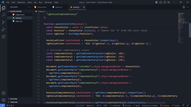 How to Code a Simple Color Picker using HTML, CSS and JAVASCRIPT #yeahanything #coding смотреть онлайн