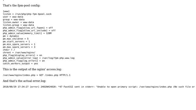 DevOps & SysAdmins: FastCGI: Unable to open primary script on NGinx and PHP-FPM смотреть онлайн