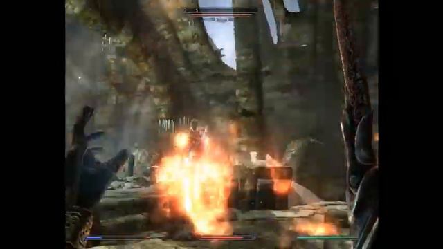 TES:V Skyrim - Rahgot dragon priest fight смотреть онлайн