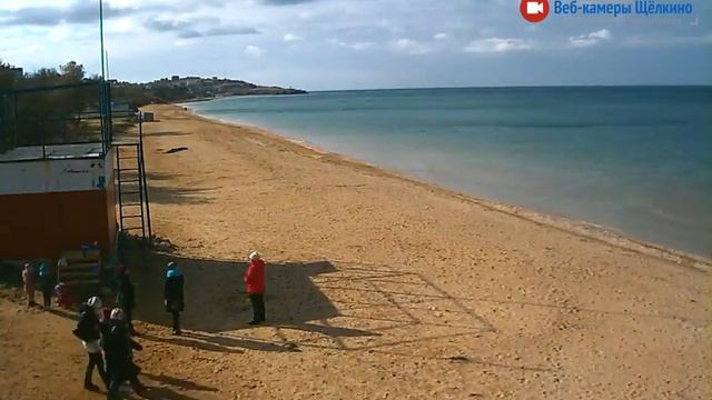 Пляж в Щёлкино, 06.11.2016 - Time-lapse с камеры 1