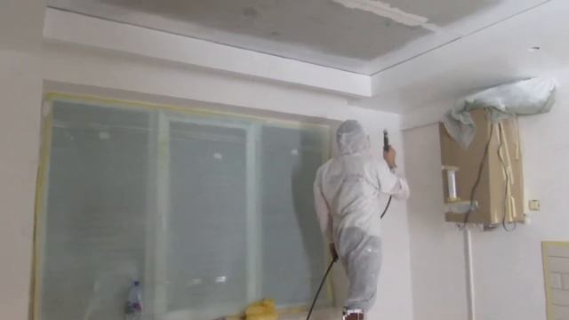 WAGNER Control Pro 250R Безвоздушна покраска коробов на строительных ходулях смотреть онлайн