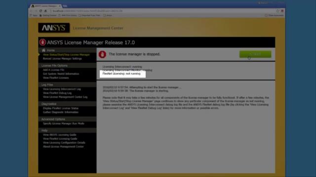 Troubleshooting With ANSYS License Management Center