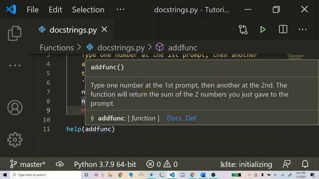 Intro to Python - Docstrings смотреть онлайн