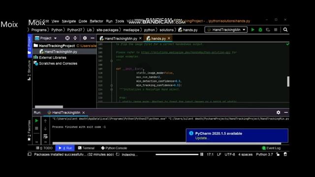 Hand Tracking using Opencv-python (2021)|Hand detection смотреть онлайн