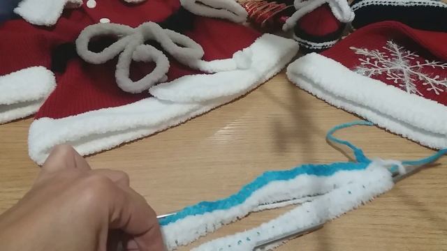 Вяжем спицами штанишки САНТА КЛАУСА 1 ЧАСТЬ смотреть онлайн